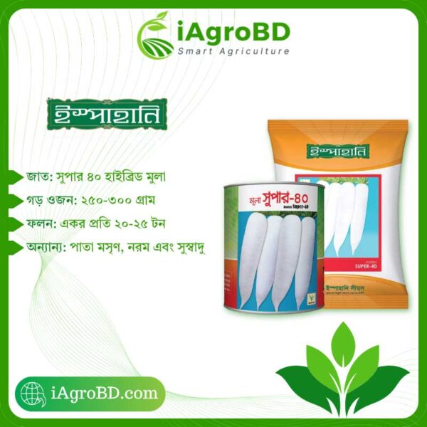 সুপার ৪০ (Super 40) Hybrid Mula Seeds - iAgroBD সুপার ৪০ (Super 40) Hybrid Mula Seeds - iAgroBD